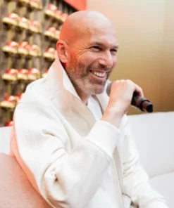 Zinedine Zidane White Adidas Jacket