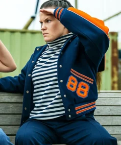 Such Brave Girls S02 Lizzie Davidson Blue Varsity Jacket