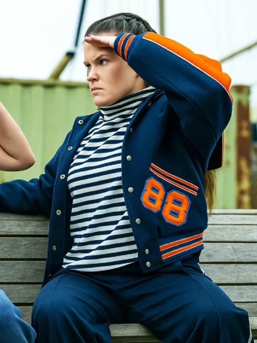 Such Brave Girls S02 Lizzie Davidson Blue Varsity Jacket
