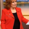 The View Joy Behar Red Moto Jacket