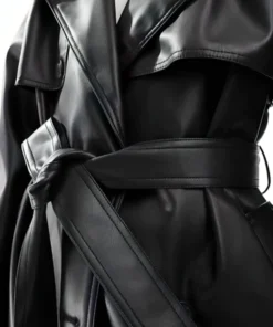 All the Queens Men Leather Coat