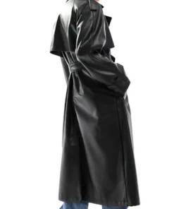 All the Queens Men Racquel Leather Coat