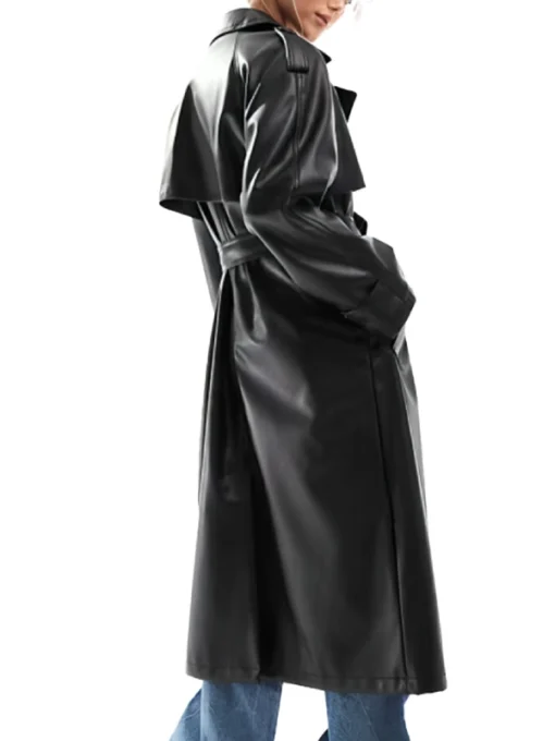 All the Queens Men Racquel Leather Coat