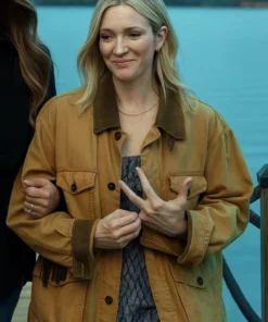 Brittany Snow The Hunting Wives Sophie ONeil Brown Jacket