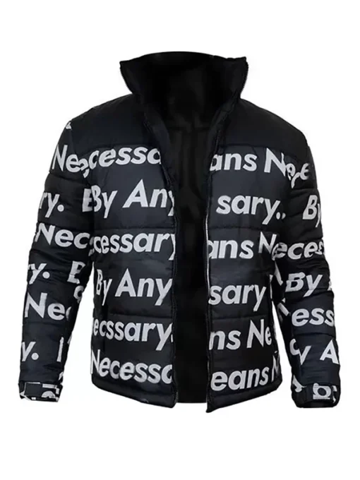 Goku Drip By Any Means Necessary Puffer Jacket