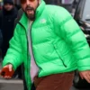 Happy Gilmore 2 Adam Sandler Green Puffer Jacket