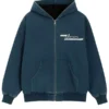 Iceman Drake Hooded Zip Up Blue Jacket