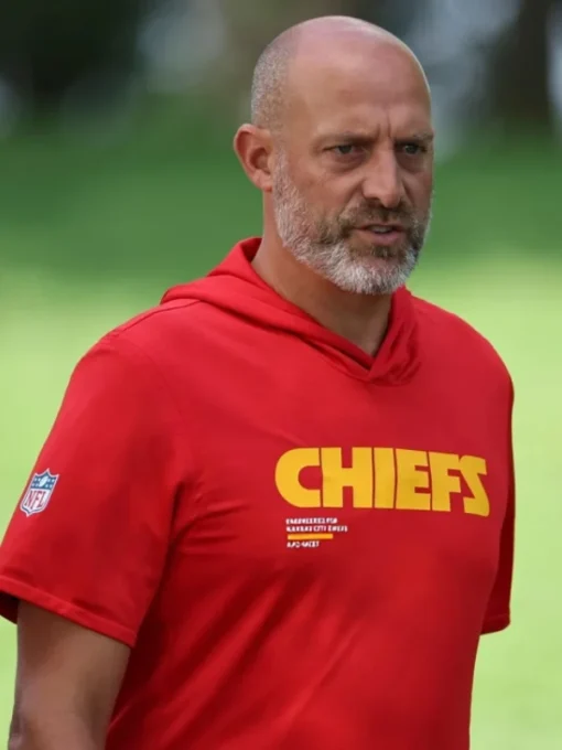 Kansas City Chiefs Training Camp Matt Nagy Red Hoodie