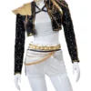 Kpop Demon Hunters Rumi Golden Black Dance Outfit Cosplay Costume