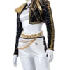Kpop Demon Hunters Rumi Golden Black Dance Outfit Cosplay Costume 2025