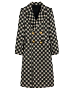 Kristin Davis Check Coat