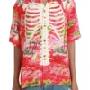Platonic S02 Seth Rogen Skeleton Printed Red Shirt