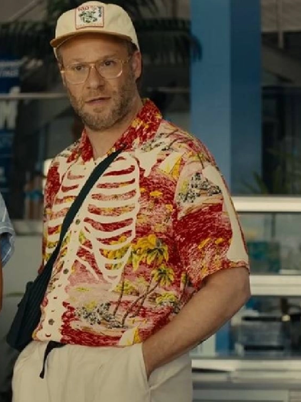 Platonic S02 Seth Rogen Skeleton Printed Shirt