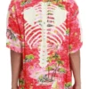 Platonic S2 Seth Rogen Skeleton Print Red Shirt