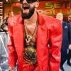 Raw 2025 Seth Rollins Leather Coat