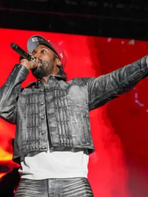 Roots Picnic Grey Leather Jacket