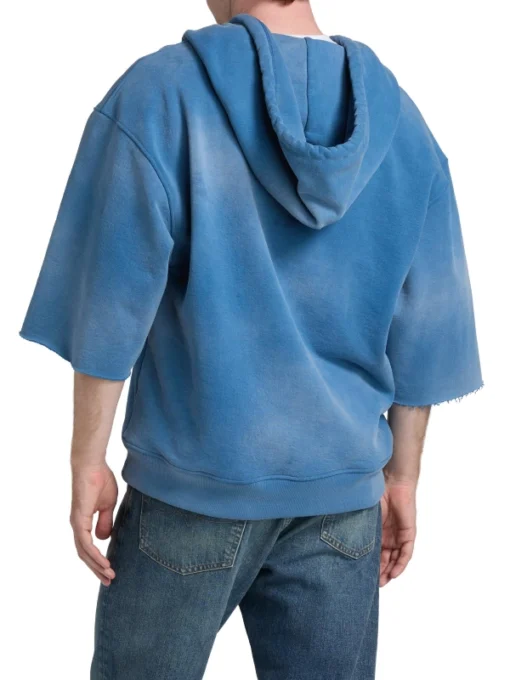 Travis Kelce Miracle Blue Cut Off Hoodie