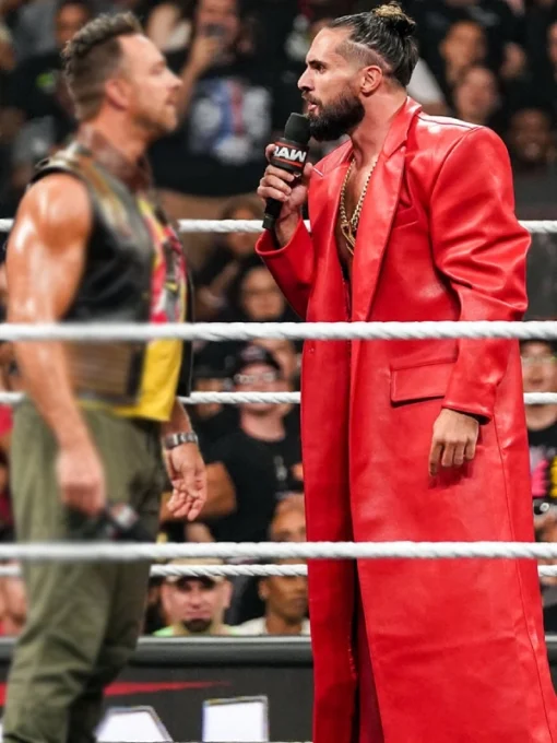 WWE 2025 Seth Rollins Leather Coat