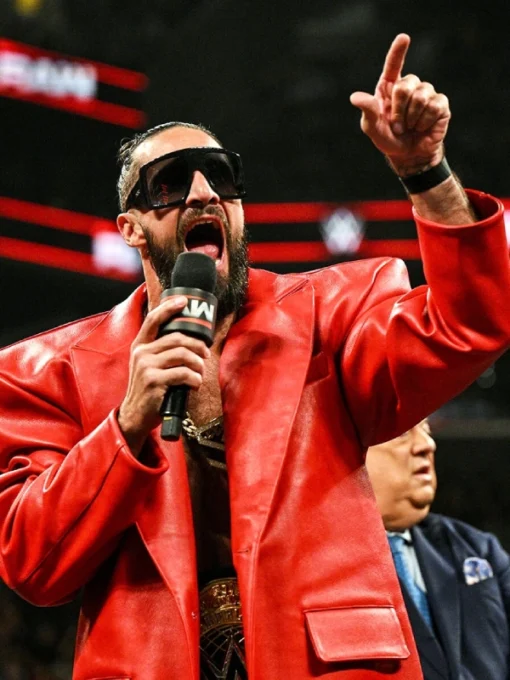 WWE Raw 2025 Seth Leather Coat