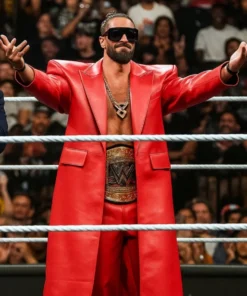 WWE Raw 2025 Seth Rollins Leather Coat