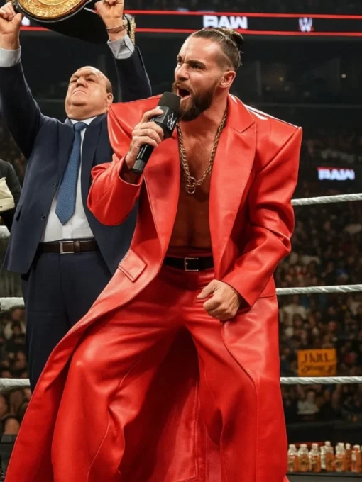 WWE Raw Seth Rollins Leather Coat