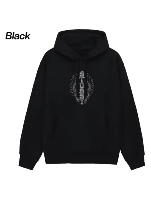 Wes Wings Hoodie Black