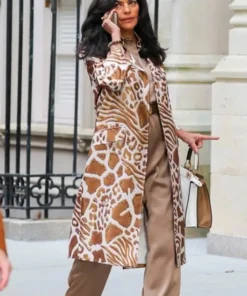 And Just Like That 2 Sarita Choudhury Jacquard Coat