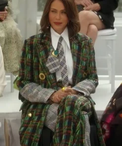 And Just Like That S03 Nicole Ari Parker Textured Coat