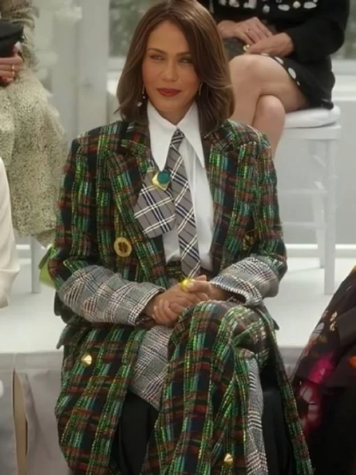 And Just Like That S03 Nicole Ari Parker Textured Coat