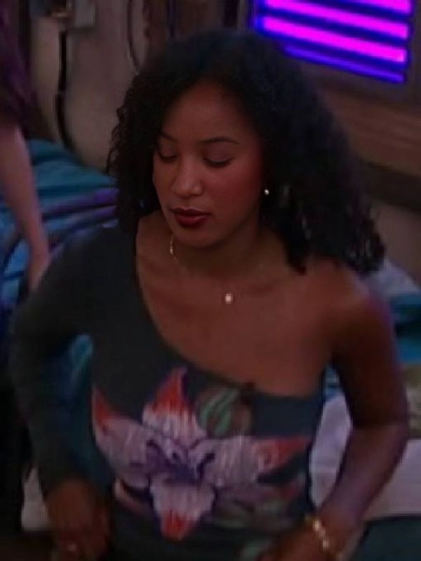 Big Brother USA Ashley Hollis Floral One Shoulder Top