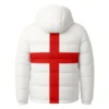 England Lionesses White Puffer Hooded Jacket
