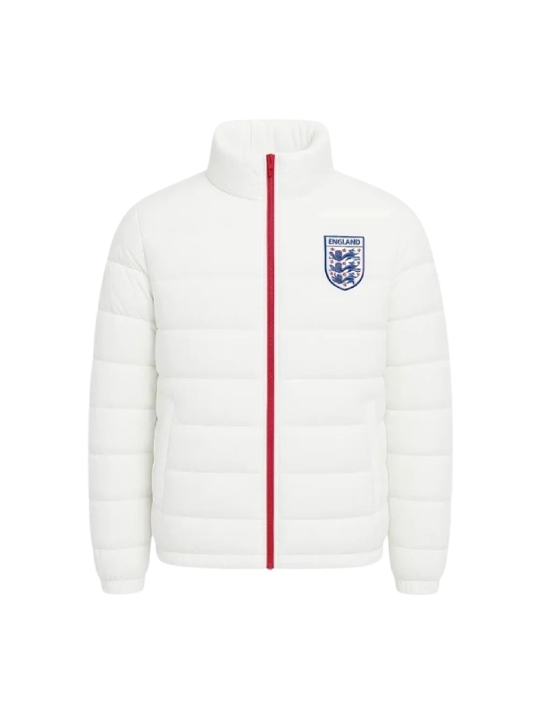 England Lionesses White Puffer Jacket