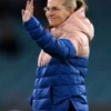 England Womens National Football Team Lionesses Pink and Blue Puffer Jacket