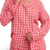 Leanne Morgan TV Series Leanne 2025 Leanne Murphy Gingham Checked Pajamas Set Red