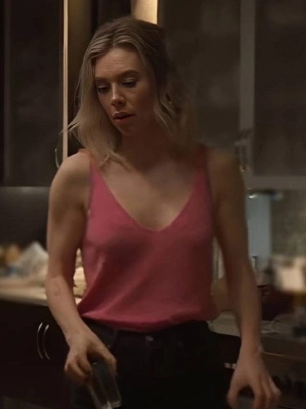 Lynette Movie Night Always Comes 2025 Vanessa Kirby Pink Tank Top