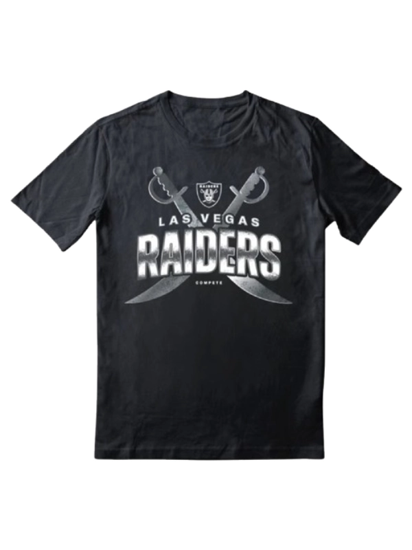 New Era Raiders 2025 Tour Black T Shirt