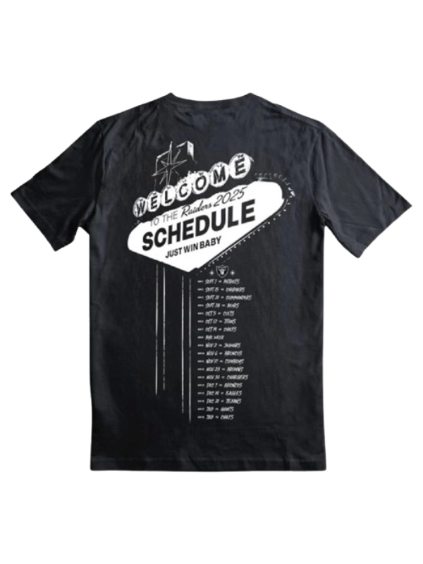 New Era Raiders 2025 Tour T Shirt