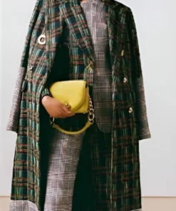 Nicole Ari Parker And Just Like That S03 Multicolored Textured Tweed Coat