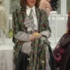 Nicole Ari Parker TV Series And Just Like That Season 3 Lisa Todd Wexley Plaid Coat
