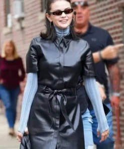 Only Murders in the Building S5 Selena Gomez Leather Dress