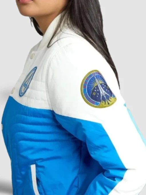 The Fantastic Four First Steps Bomber Blue Jacket
