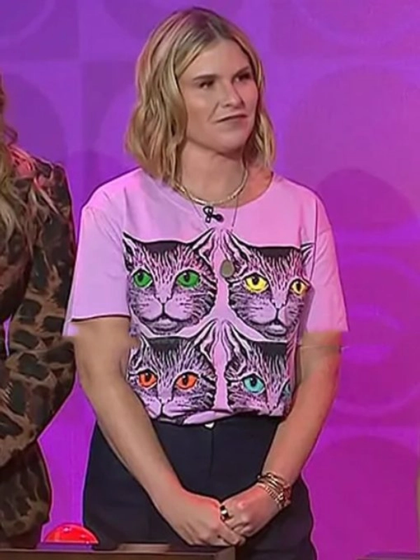 The Today Show 2025 Jenna Bush Hager Cat Print T Shirt